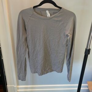 Athletic Long Sleeve Gray with Sparkle Detail